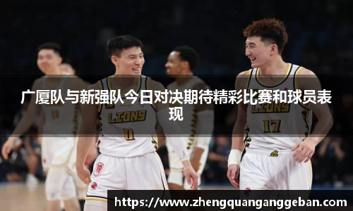 广厦队与新强队今日对决期待精彩比赛和球员表现